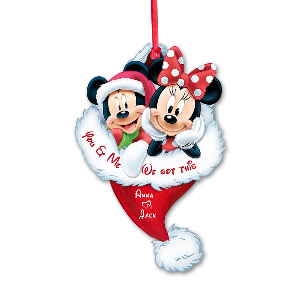 Personalized Christmas Mouse Ornament Custom Name Gift Ornament GradoCreations