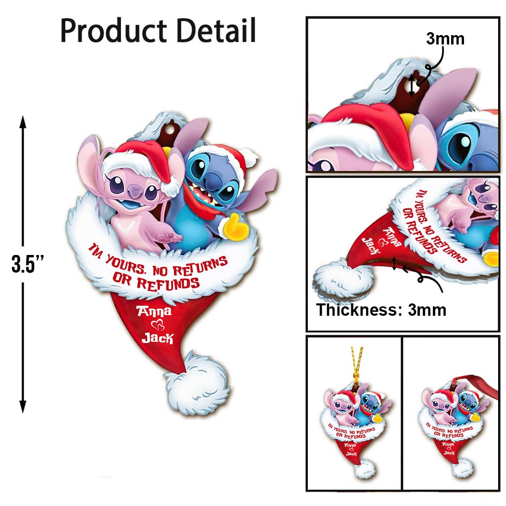 Personalized Ohana Christmas Ornament Custom Name Gift Ornament GradoCreations