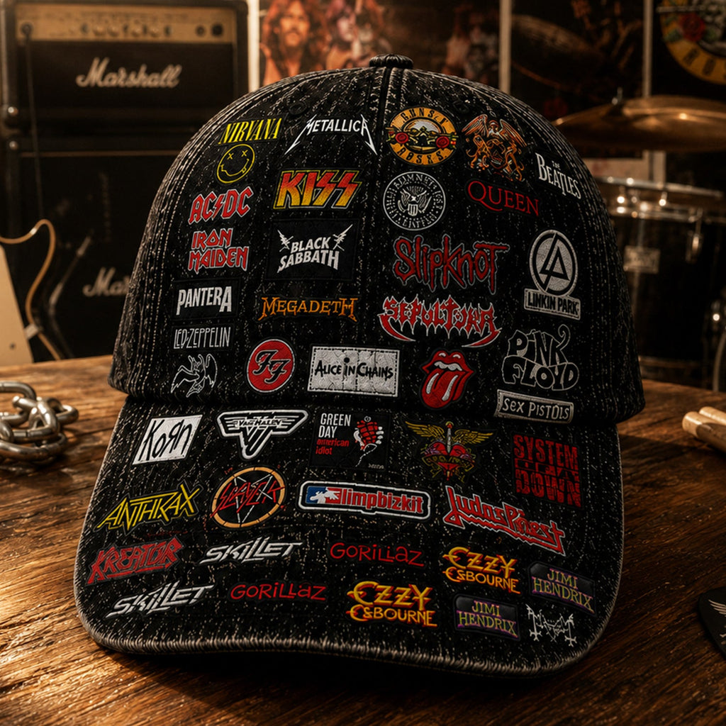 Personalized Classic Rock Legends Edition Cap for Music Lovers GradoCreations