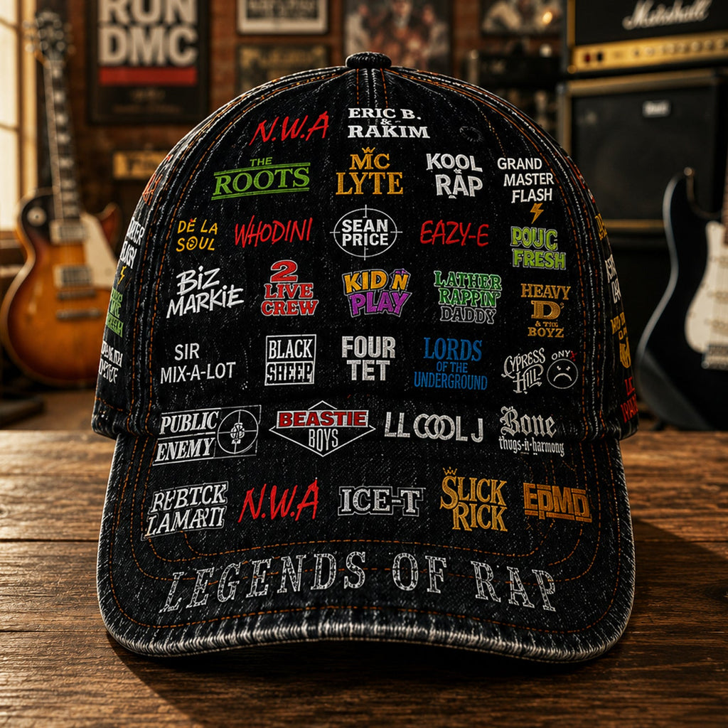 Personalized Legends of Rap Classic Cap Custom Hat for Music Lovers GradoCreations