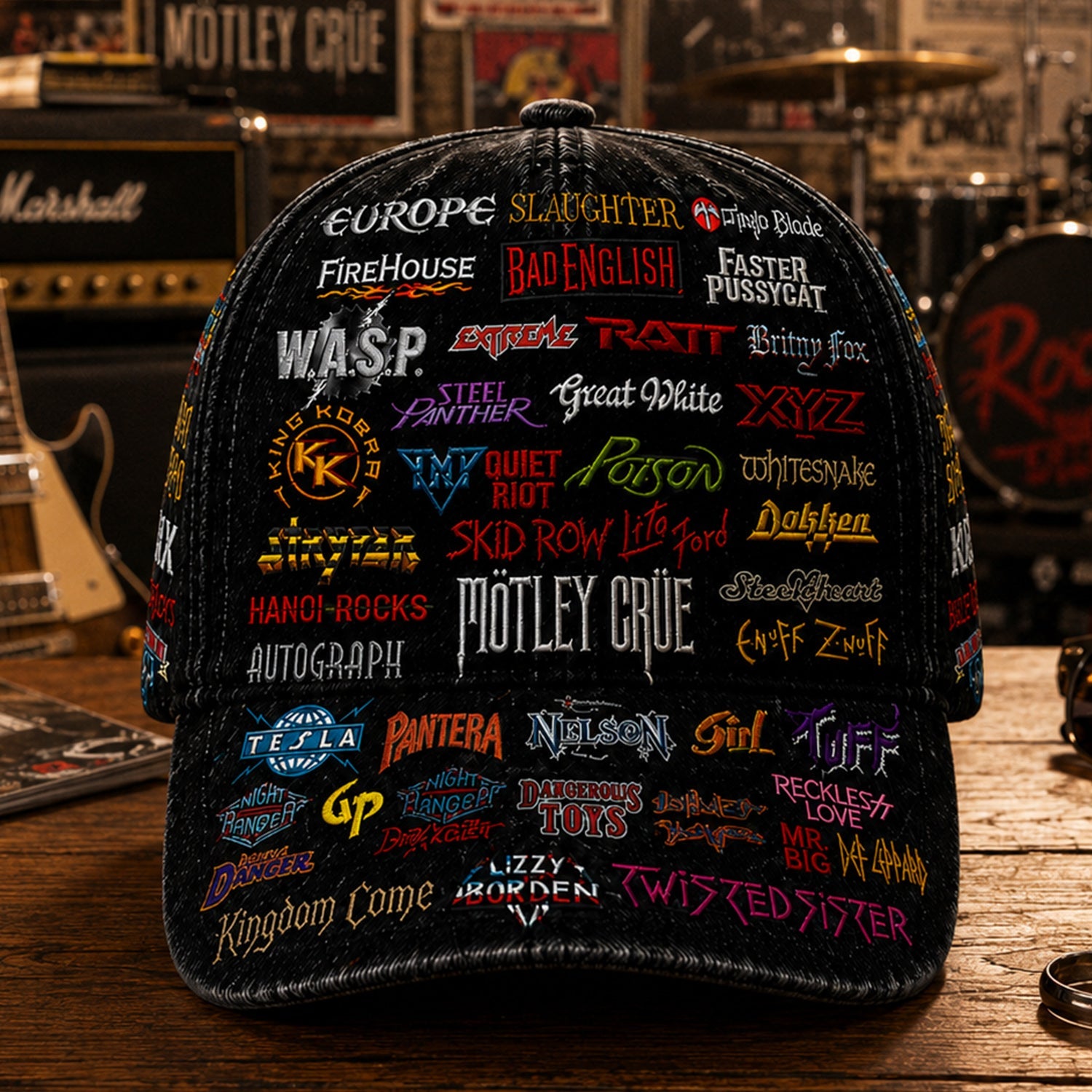 Classic Rock Legends Edition Custom Cap for Music Lovers GradoCreations