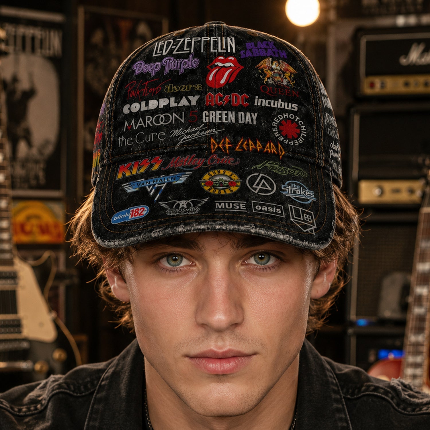 Personalized Classic Rock Legends Cap Custom Name Gift GradoCreations