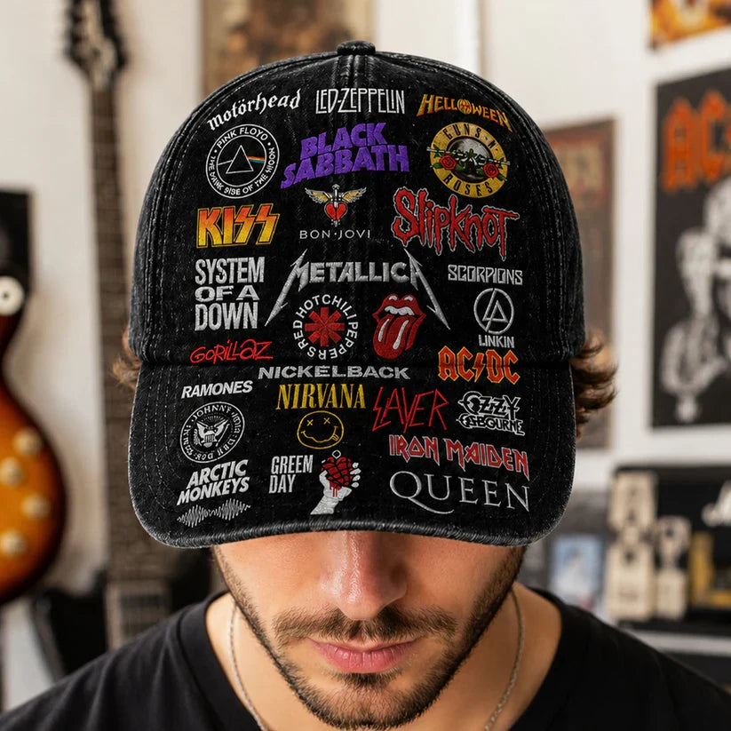 Personalized Classic Cap with Rock Legends for Music Lovers Classic Cap GradoCreations