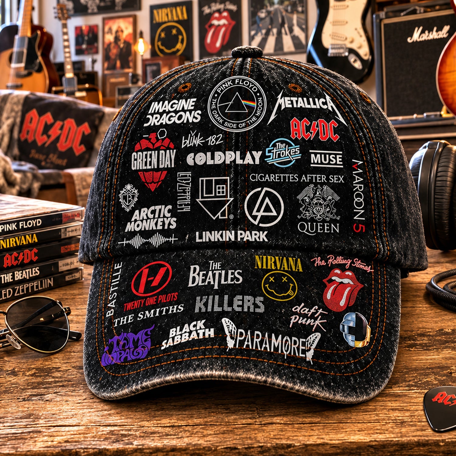Classic Rock Music Cap Personalized Legends Edition Gift Classic Cap GradoCreations