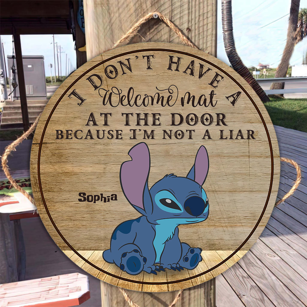 Personalized Ohana Round Wood Sign Custom Name Home Decor Gift Round Wood Sign GradoCreations