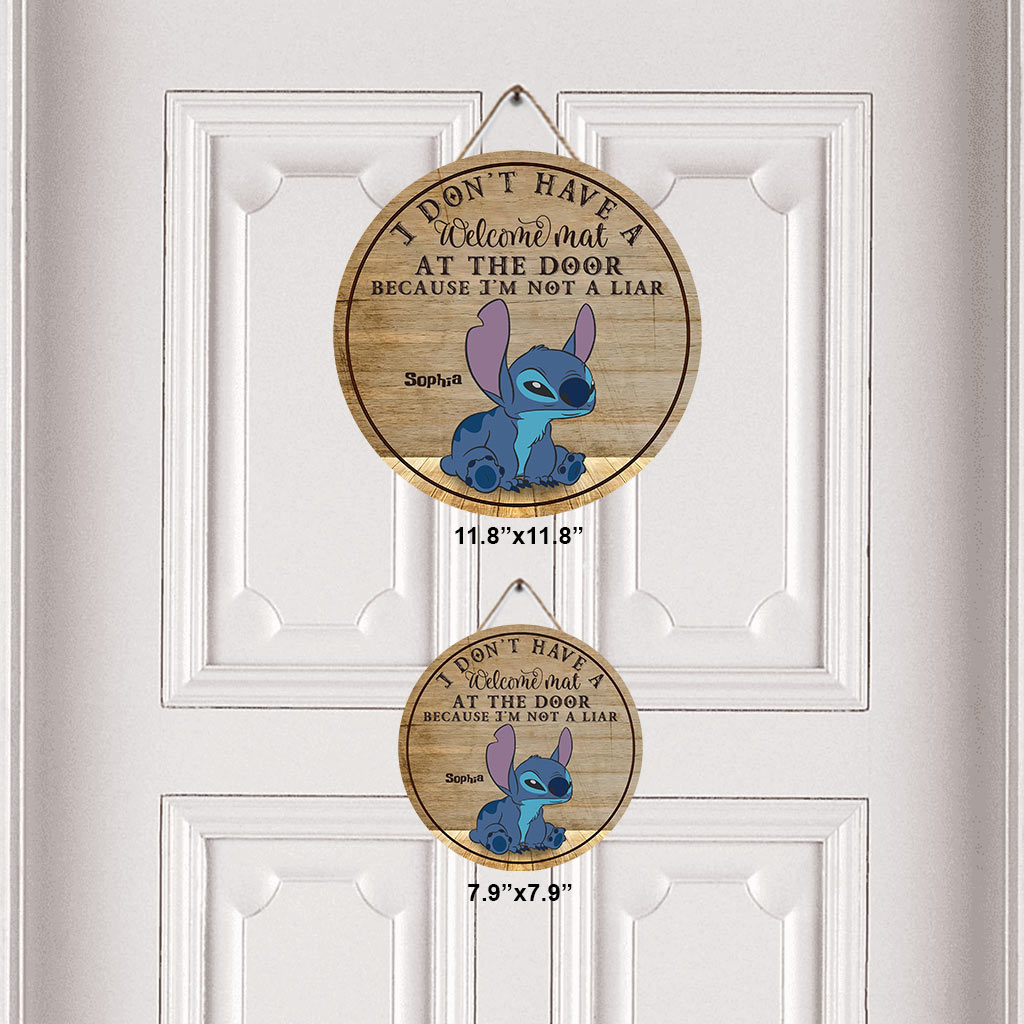 Personalized Ohana Round Wood Sign Custom Name Home Decor Gift Round Wood Sign GradoCreations
