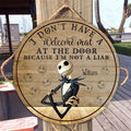 Personalized Nightmare Round Wood Sign Custom Name Gift Round Wood Sign GradoCreations