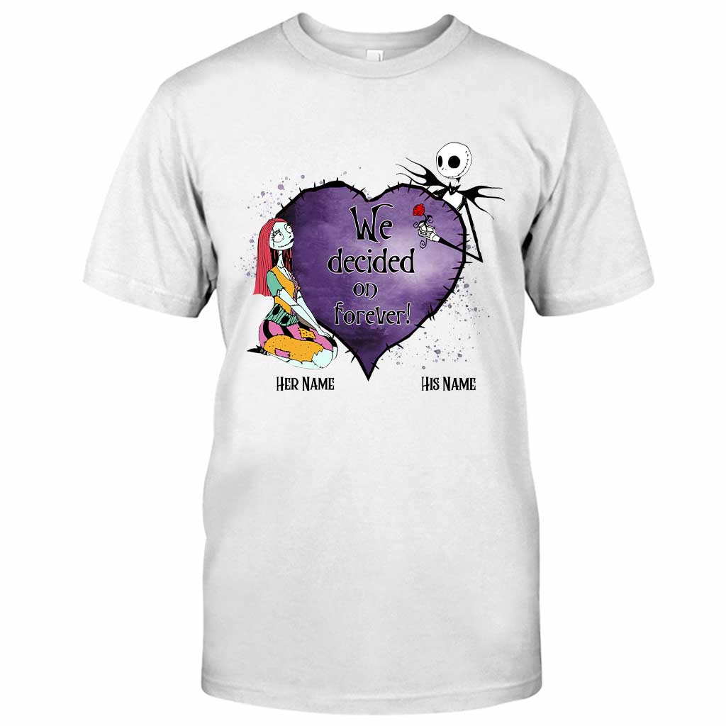 Personalized Couple T-Shirt & Hoodie Custom Names Gift T-shirt & Hoodie GradoCreations