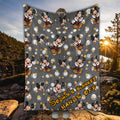Personalized Mickey Mouse Blanket Custom Name Gift for Kids Blanket GradoCreations