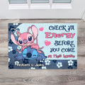 Personalized Couple Doormat Check Your Energy Home Décor Gift Doormat GradoCreations