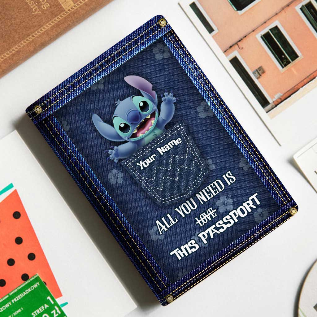 Personalized Ohana Passport Holder Custom Name Travel Gift Passport Holder GradoCreations