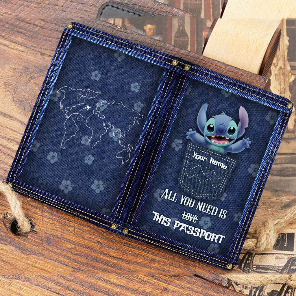 Personalized Ohana Passport Holder Custom Name Travel Gift Passport Holder GradoCreations