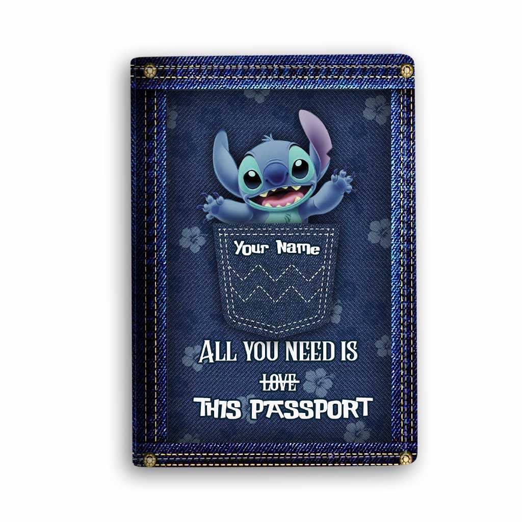 Personalized Ohana Passport Holder Custom Name Travel Gift Passport Holder GradoCreations