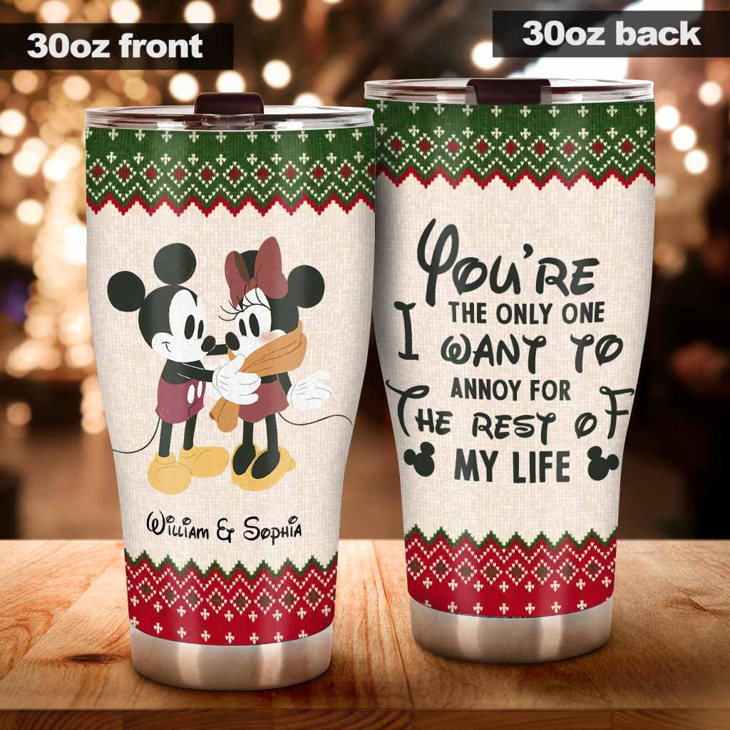 Personalized Couple Tumbler Mickey Mouse Custom Name Gift Tumbler GradoCreations