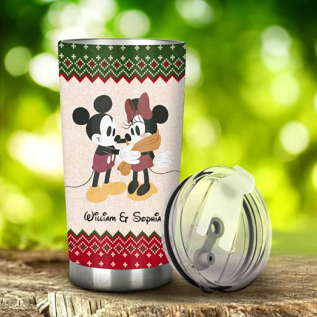 Personalized Couple Tumbler Mickey Mouse Custom Name Gift Tumbler GradoCreations