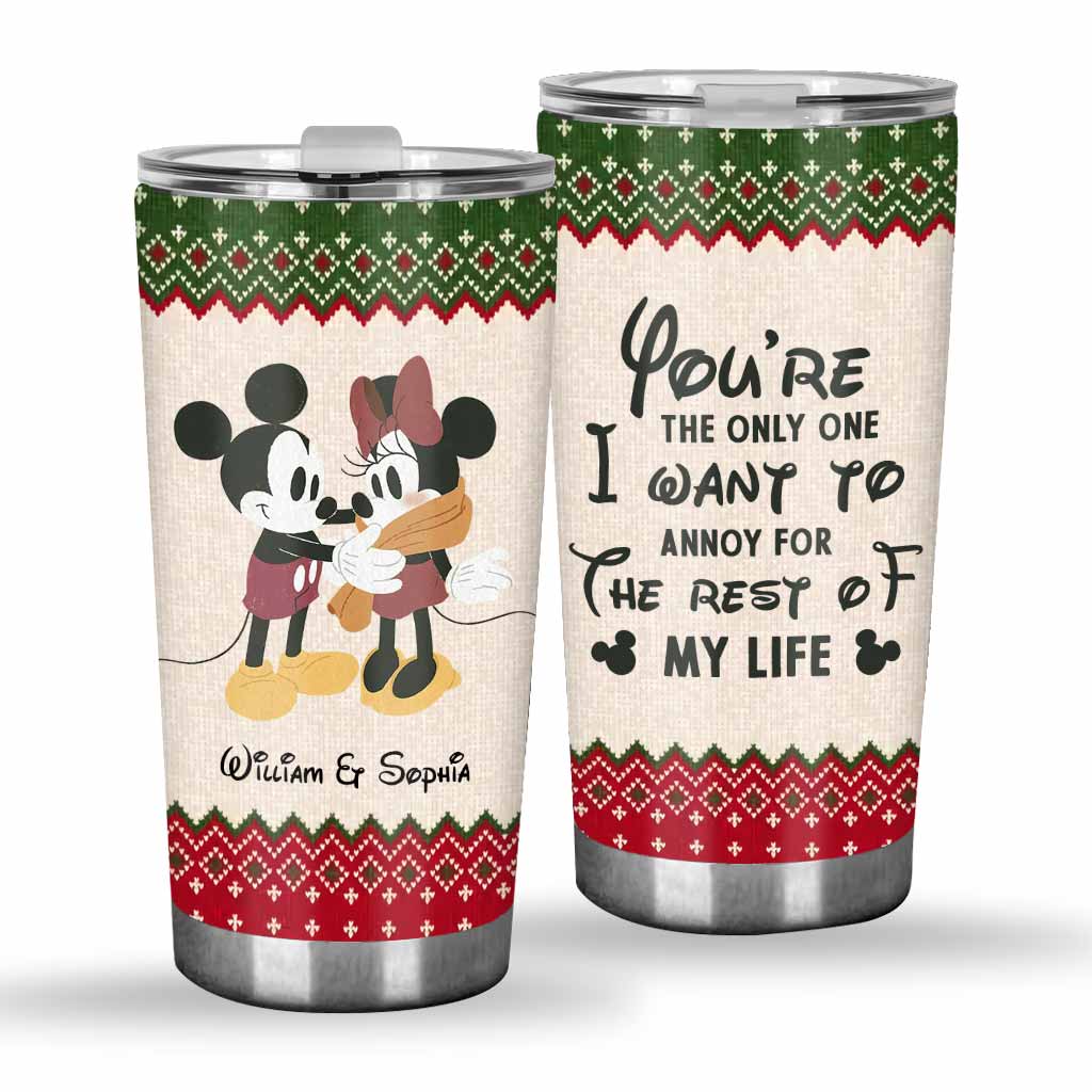 Personalized Couple Tumbler Mickey Mouse Custom Name Gift Tumbler GradoCreations