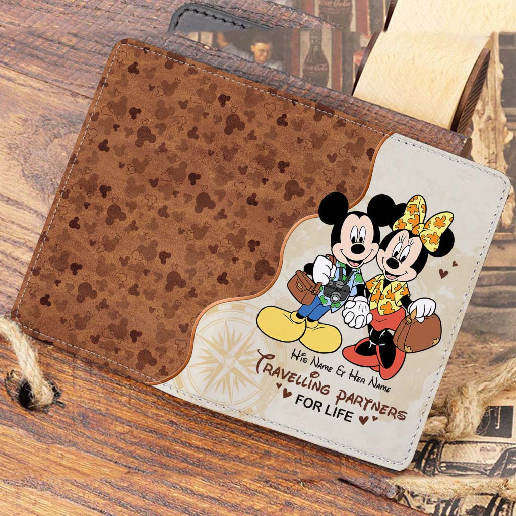 Personalized Mickey & Minnie Mouse Passport Holder Custom Name Travel Gift Passport Holder GradoCreations