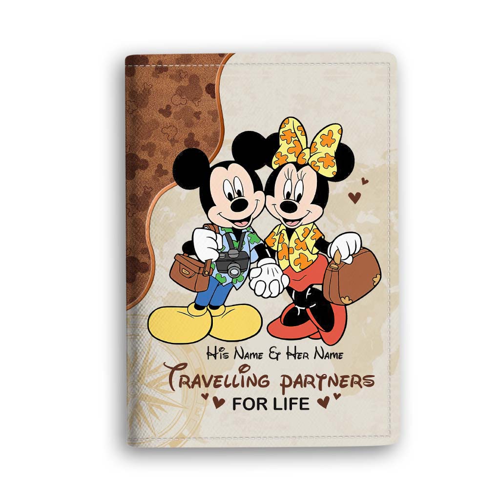 Personalized Mickey & Minnie Mouse Passport Holder Custom Name Travel Gift Passport Holder GradoCreations