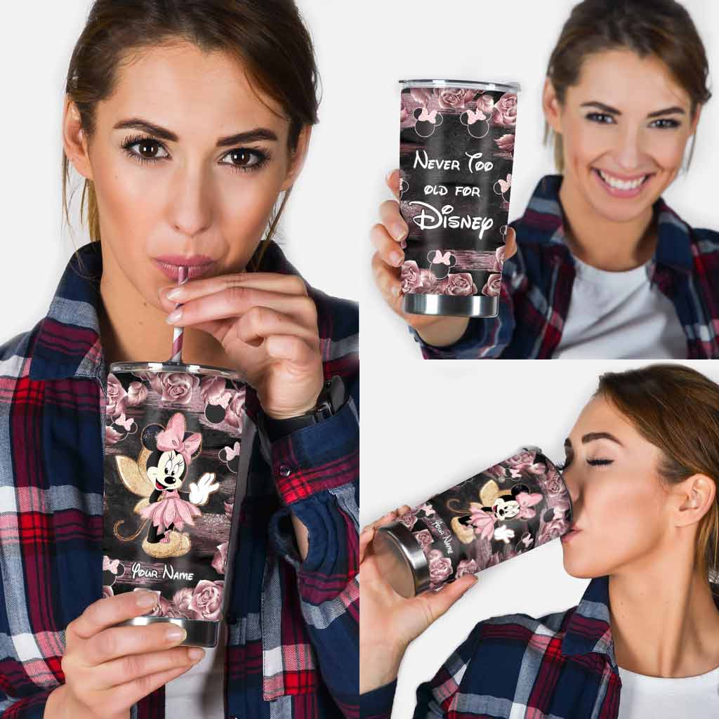Personalized Little Pink Mouse Ears Tumbler Gift for Mom Tumbler GradoCreations