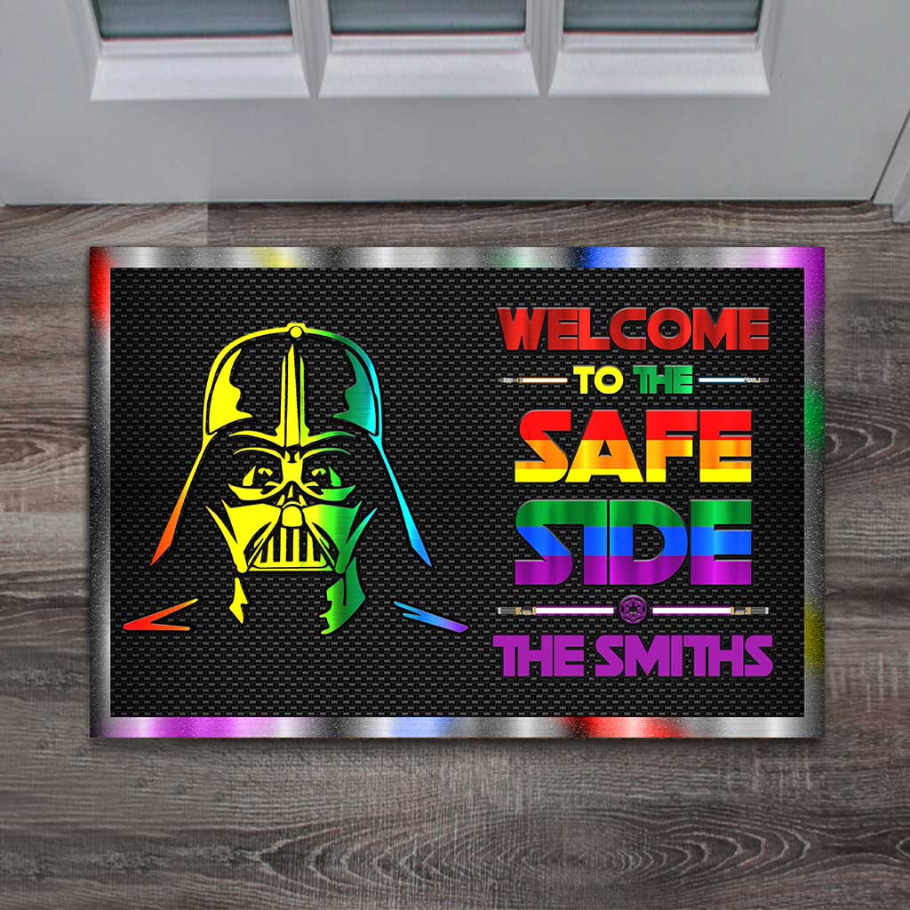 Personalized LGBT Support Doormat Custom Family Name Gift Doormat GradoCreations