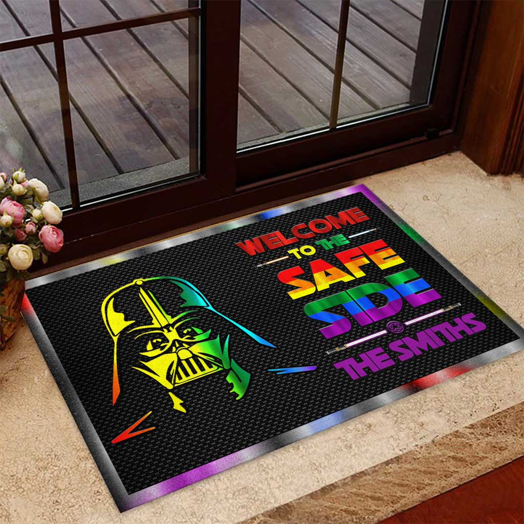 Personalized LGBT Support Doormat Custom Family Name Gift Doormat GradoCreations