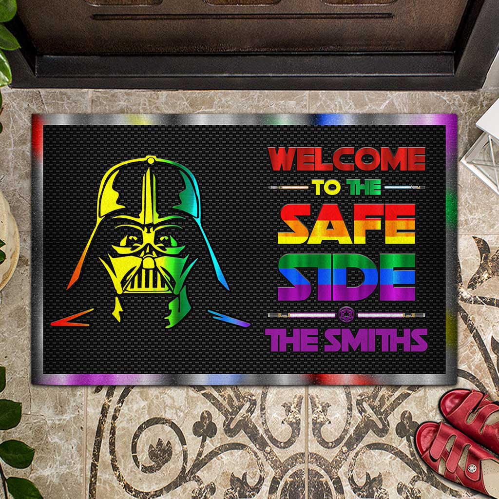 Personalized LGBT Support Doormat Custom Family Name Gift Doormat GradoCreations