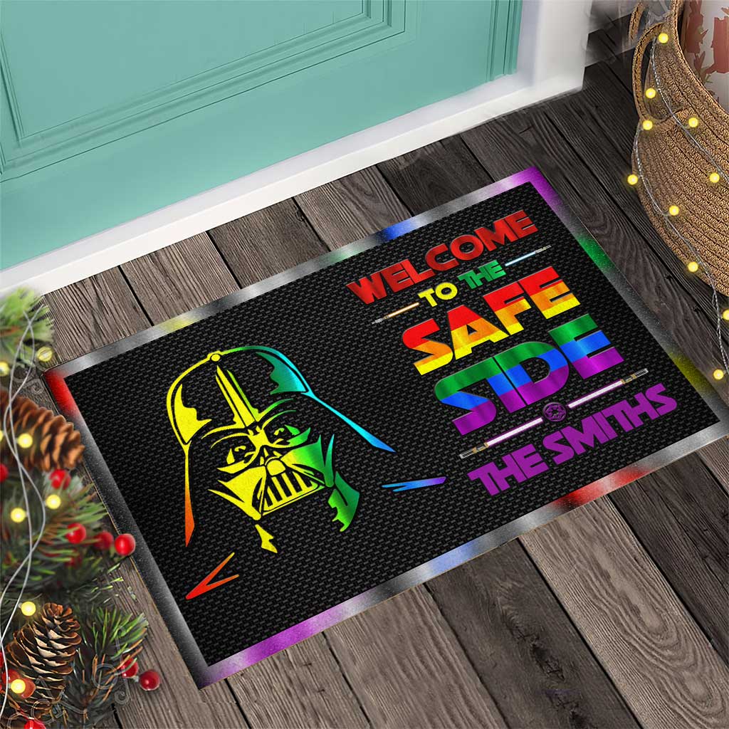 Personalized LGBT Support Doormat Custom Family Name Gift Doormat GradoCreations