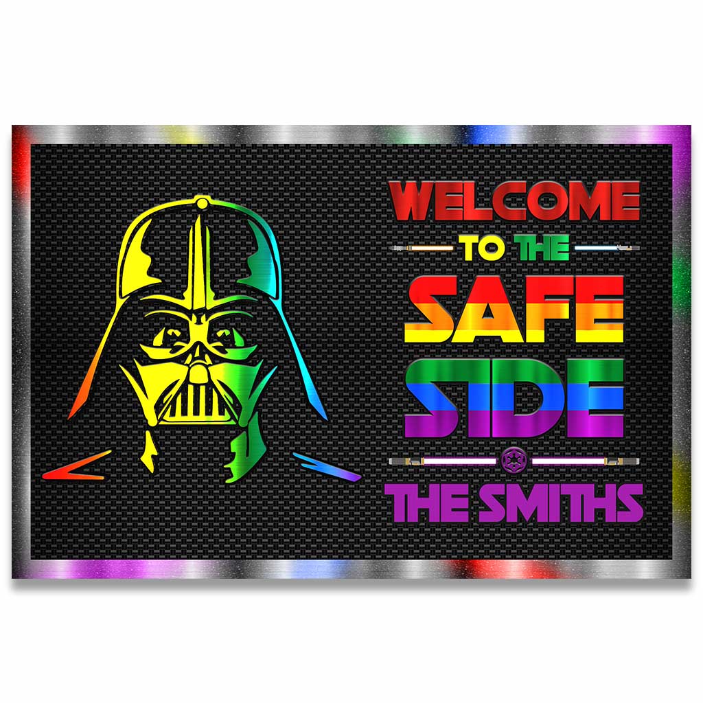 Personalized LGBT Support Doormat Custom Family Name Gift Doormat GradoCreations