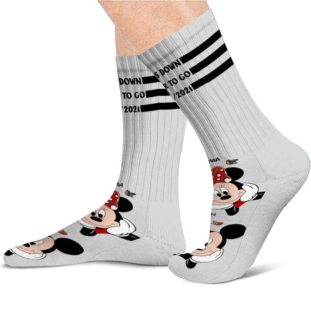Custom Personalized Mouse Socks Gift for Couples | Forever To Go Socks GradoCreations
