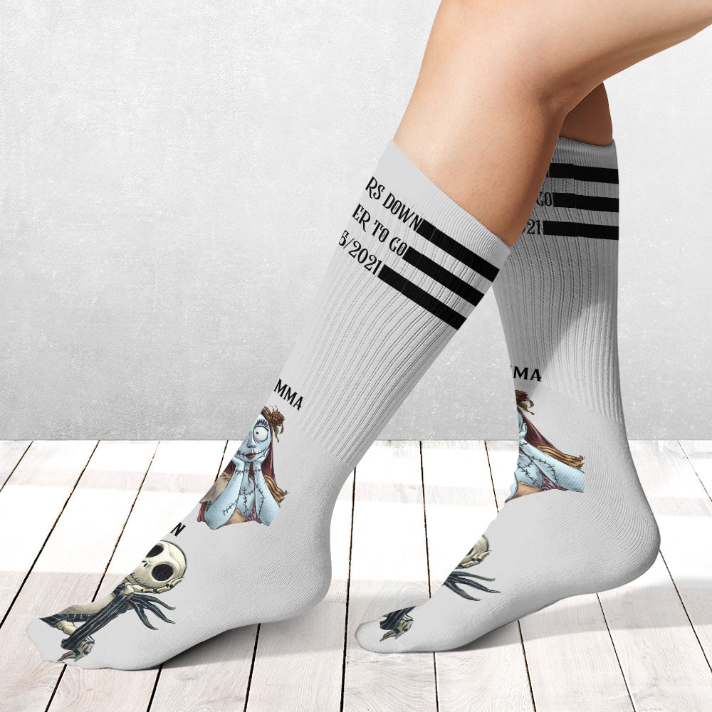 Personalized Nightmare Before Christmas Socks Custom Name Gift Socks GradoCreations