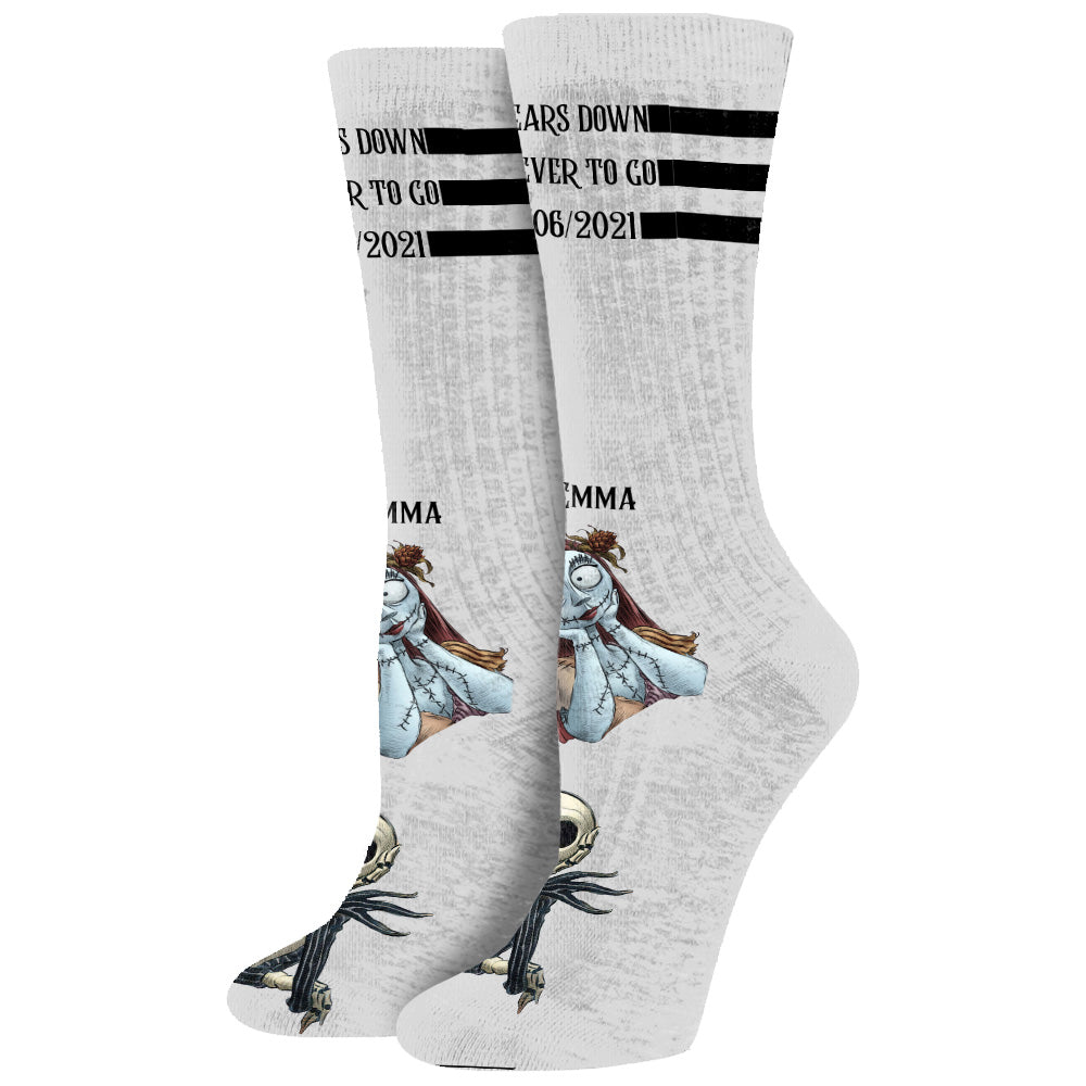 Personalized Nightmare Before Christmas Socks Custom Name Gift Socks GradoCreations