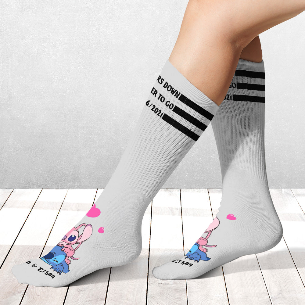 Personalized Ohana Socks Custom Name Gift for Couples Socks GradoCreations