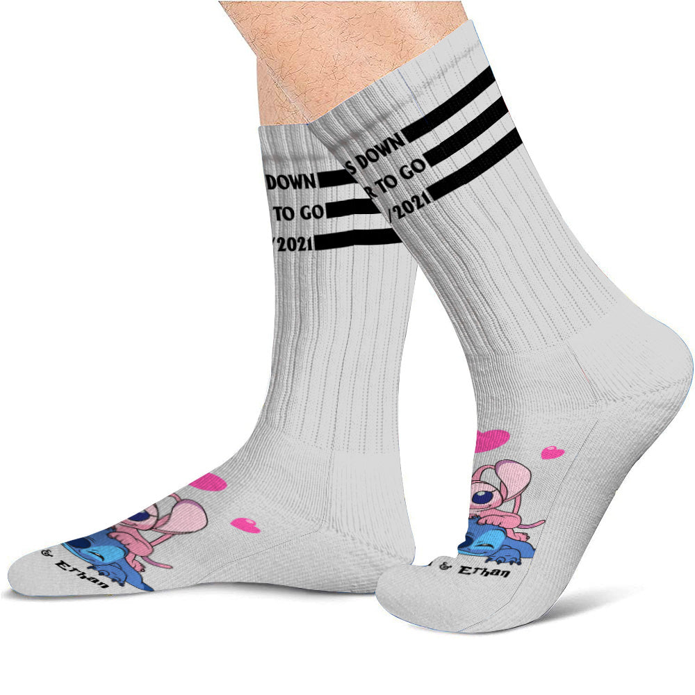 Personalized Ohana Socks Custom Name Gift for Couples Socks GradoCreations