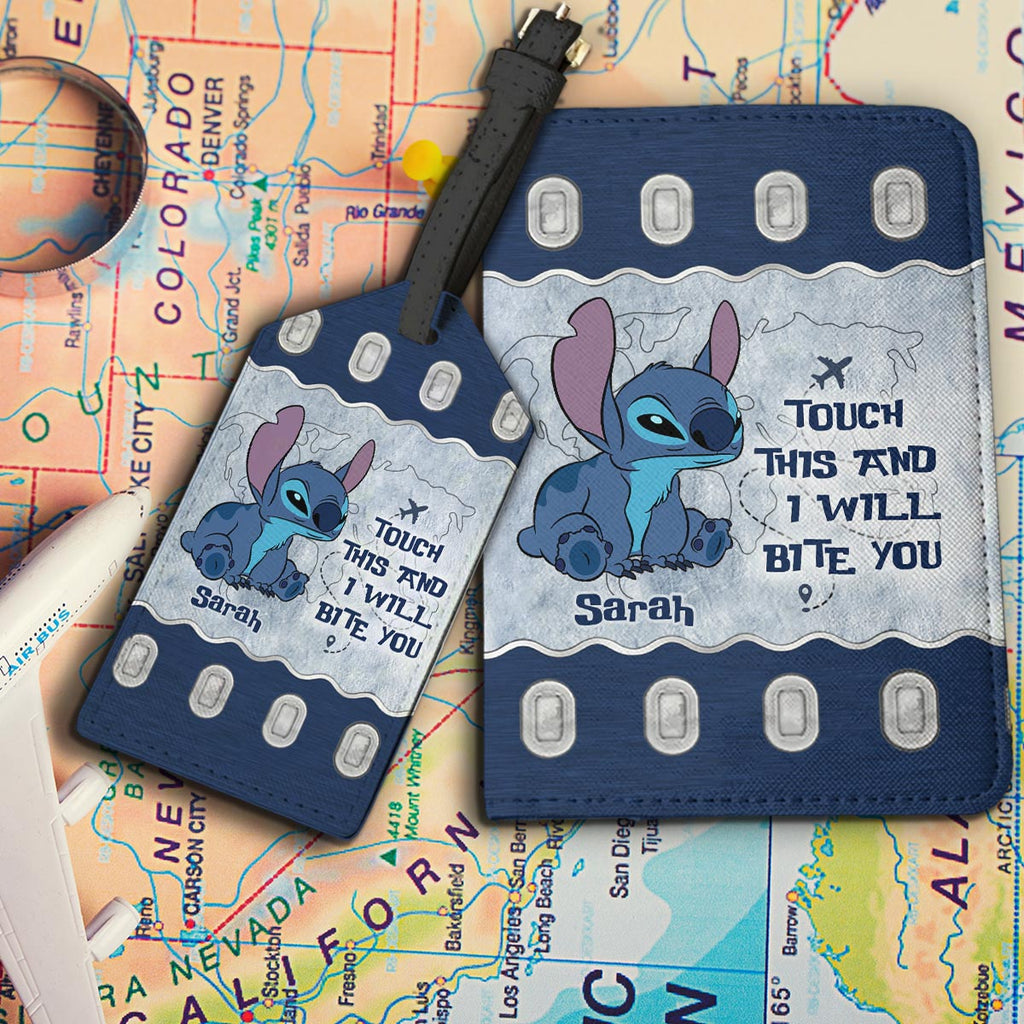 Personalized Leather Luggage Tag & Passport Holder Travel Set Gift Leather Luggage Tag & Passport Holder GradoCreations