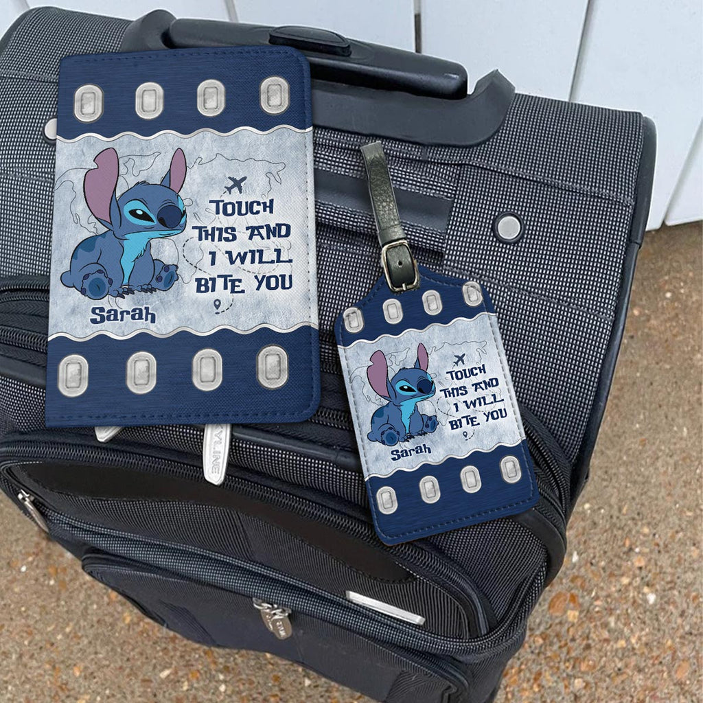 Personalized Leather Luggage Tag & Passport Holder Travel Set Gift Leather Luggage Tag & Passport Holder GradoCreations