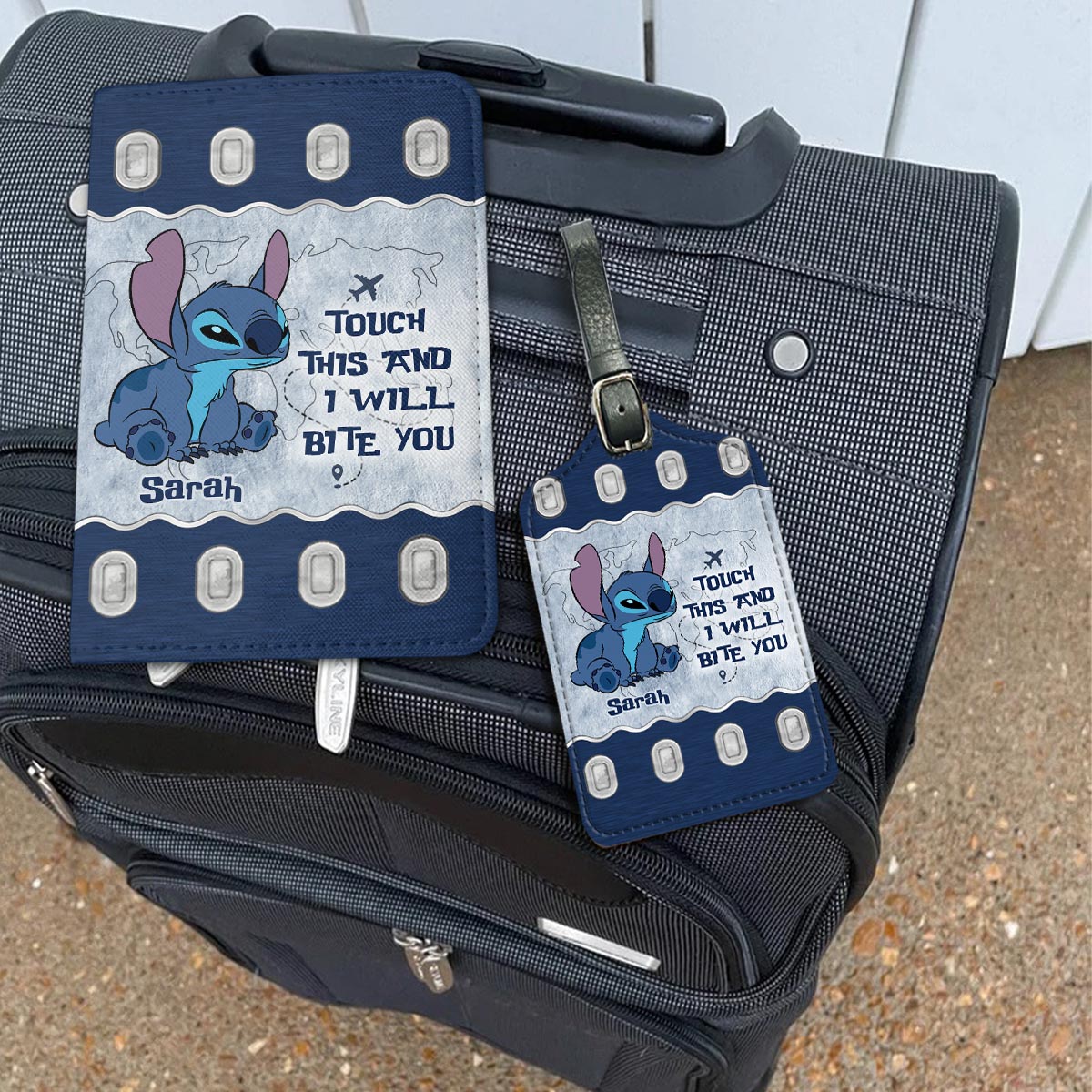 Personalized Leather Luggage Tag & Passport Holder Travel Set Gift Leather Luggage Tag & Passport Holder GradoCreations
