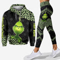 Personalized Grinch Christmas Hoodie and Leggings Set Gift Hoodie & Leggings GradoCreations