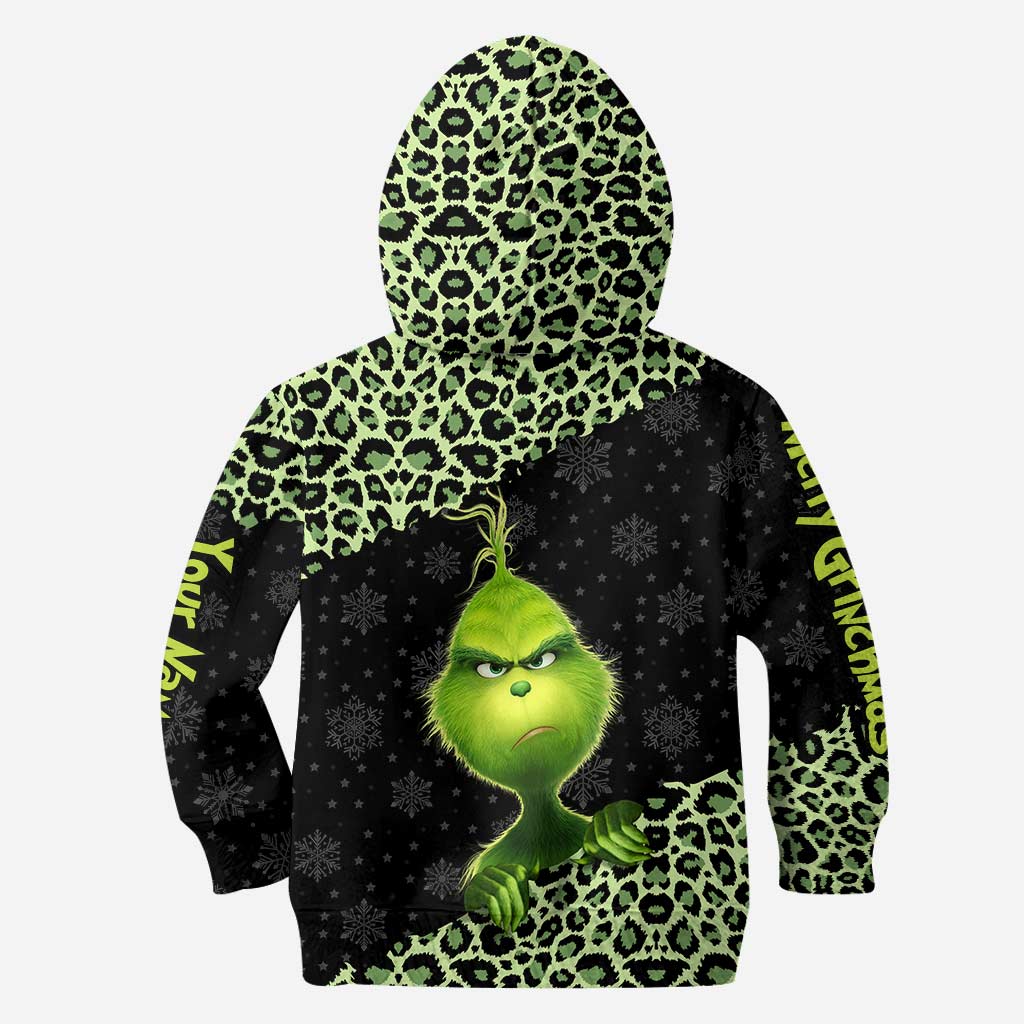 Personalized Grinch Christmas Hoodie and Leggings Set Gift Hoodie & Leggings GradoCreations