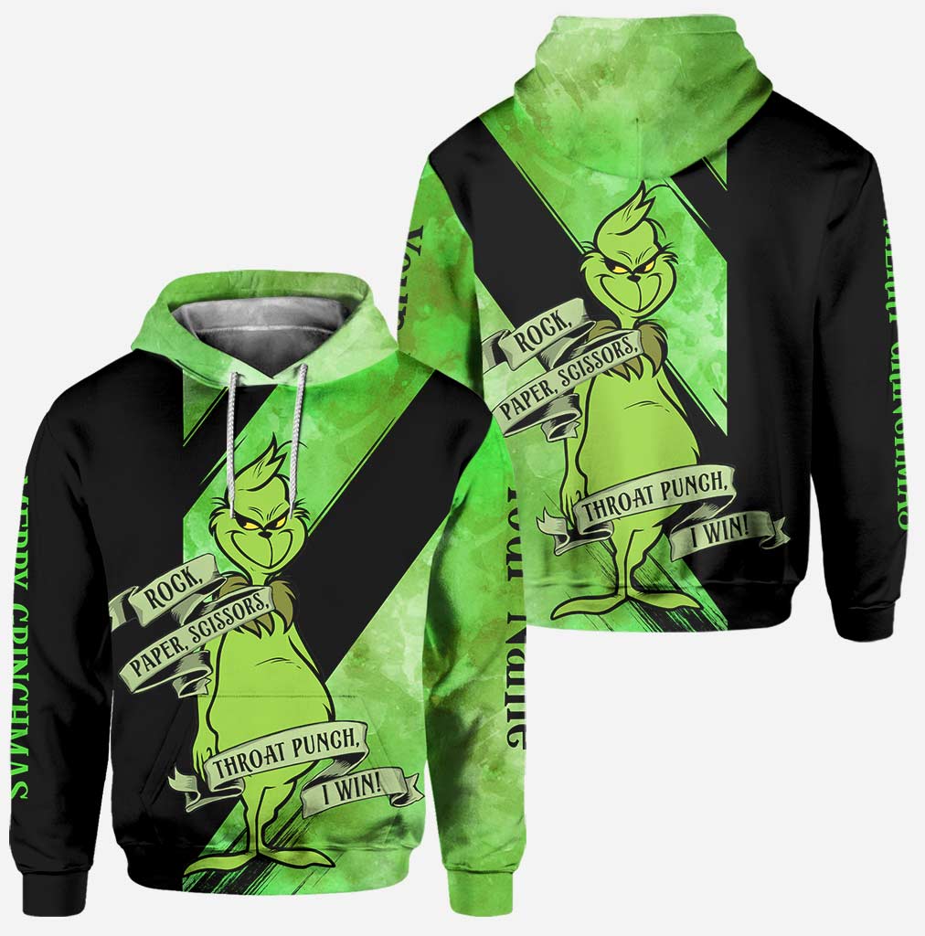 Personalized Grinch Hoodie and Leggings Set for Christmas Hoodie & Leggings GradoCreations