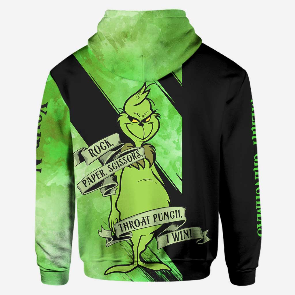 Personalized Grinch Hoodie and Leggings Set for Christmas Hoodie & Leggings GradoCreations