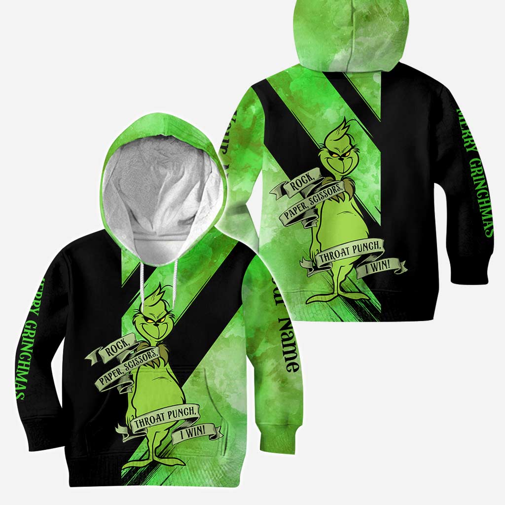 Personalized Grinch Hoodie and Leggings Set for Christmas Hoodie & Leggings GradoCreations