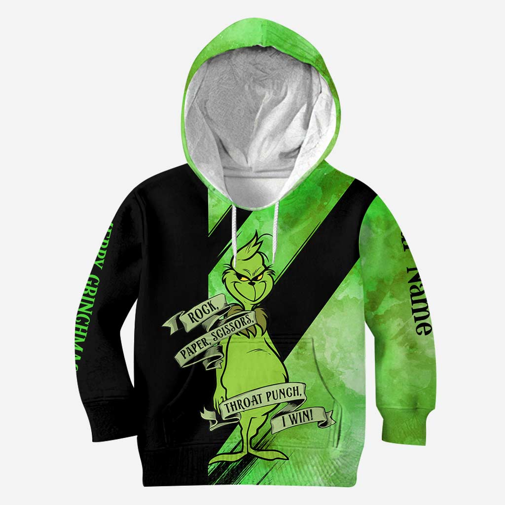 Personalized Grinch Hoodie and Leggings Set for Christmas Hoodie & Leggings GradoCreations
