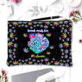 Custom Weed Pouch with Name for Travel & Cosmetics Gift Pouch GradoCreations