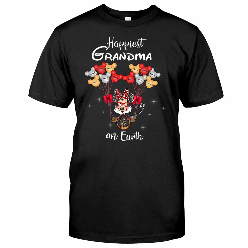 Personalized Grandma T-Shirt & Hoodie with Happiest Grandma Design T-shirt & Hoodie GradoCreations