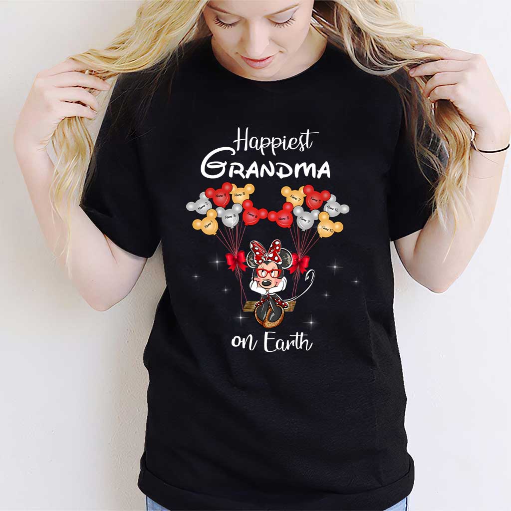 Personalized Grandma T-Shirt & Hoodie with Happiest Grandma Design T-shirt & Hoodie GradoCreations