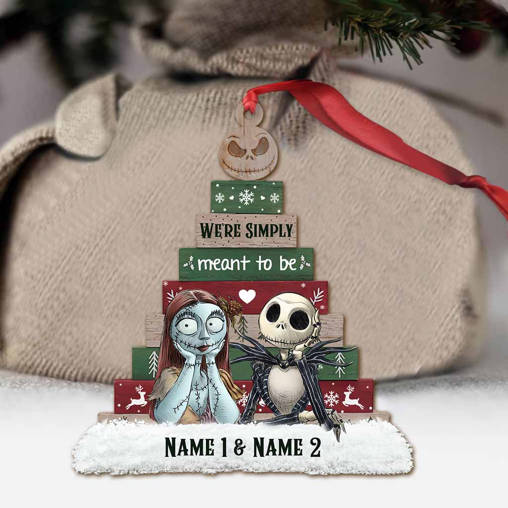 Personalized Nightmare Before Christmas Ornament Custom Names Gift Ornament GradoCreations