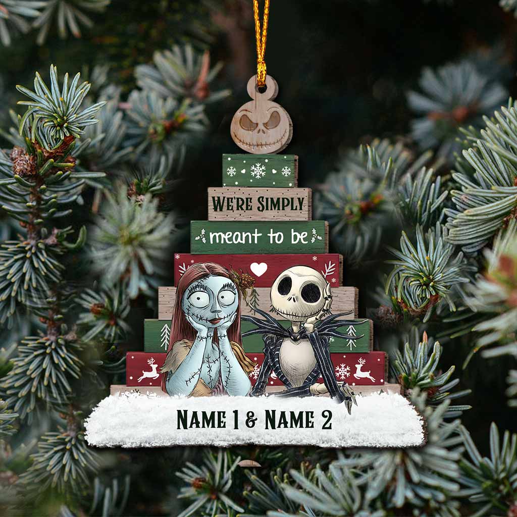 Personalized Nightmare Before Christmas Ornament Custom Names Gift Ornament GradoCreations