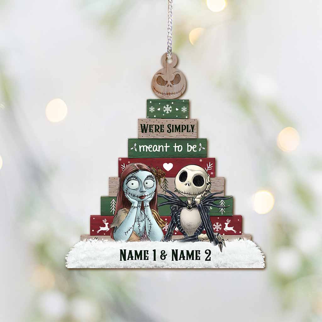 Personalized Nightmare Before Christmas Ornament Custom Names Gift Ornament GradoCreations