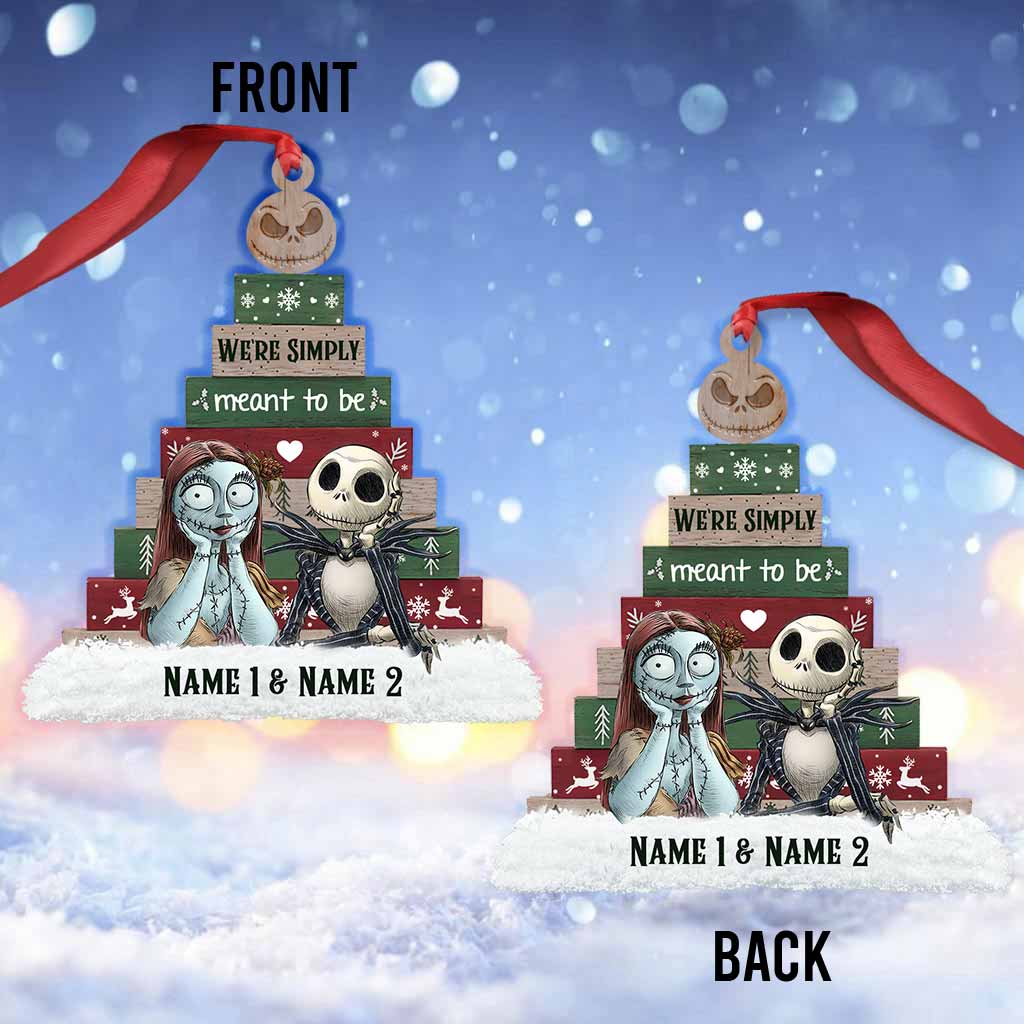 Personalized Nightmare Before Christmas Ornament Custom Names Gift Ornament GradoCreations