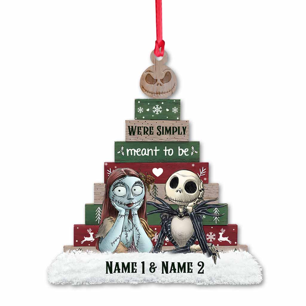 Personalized Nightmare Before Christmas Ornament Custom Names Gift Ornament GradoCreations